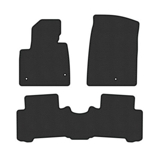 Фото - Коврики из экокожи в салон авто EVAtech ECO для Santa FE (DM) 7 seats Hyundai 2012-2017 3 поколение SUV USA (HY34472ZB3LA3BBB)