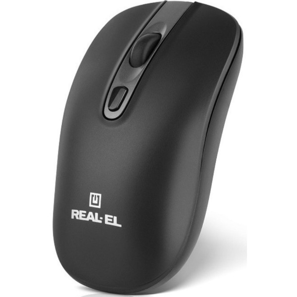 Фото - Мышь беспроводная REAL-EL RM-350W Black (EL123200043)