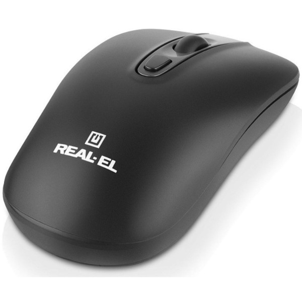 Фото - Мышь беспроводная REAL-EL RM-350W Black (EL123200043)
