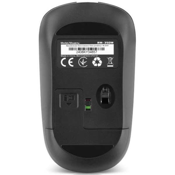 Фото - Мышь беспроводная REAL-EL RM-350W Black (EL123200043)