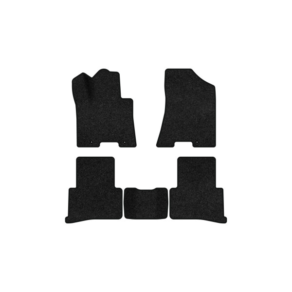 Фото - Килимки ворсові в салон авто EVAtech Premium для Hyundai Tucson (Squib VL+VR) 2015-2021 3 покоління SUV EU чорний кант HY3978CE5LA3VPB