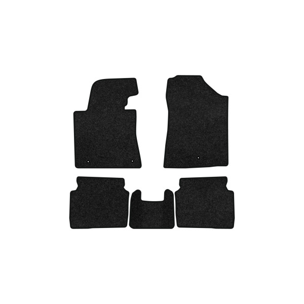 Фото - Килимки ворсові в салон авто EVAtech Premium для Hyundai Elantra GT (MD) (Floor Gas Pedal) 2010-2015 5 покоління Htb USA чорний кант HY42304CG5LA3VPB