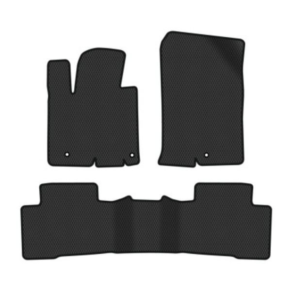 Фото - Коврики ворсовые в салон авто EVAtech Premium для Hyundai Tucson (NX4) Hybrid (Long base) 2021 4 поколение SUV USA черный кант HY44196Z3KH3VPB