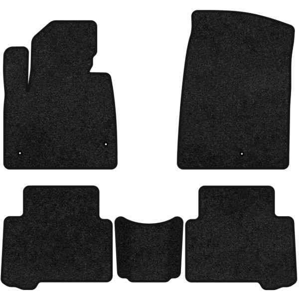 Фото - Коврики ворсовые в салон авто EVAtech Premium для Hyundai Grand Santa FE (NC) 7 seats 2012-2017 3 поколение SUV EU черный кант HY52584C5LA3VPB