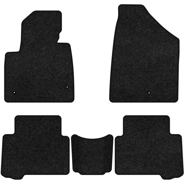 Фото - Коврики ворсовые в салон авто EVAtech Premium для Hyundai Grand Santa FE (NC) 7 seats 2012-2017 3 поколение SUV EU черный кант HY52584CG5LA3VPB