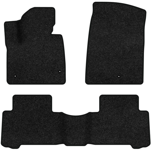 Фото - Килимки ворсові в салон авто EVAtech Premium для Hyundai Grand Santa FE (NC) 7 seats 2012-2017 3 покоління SUV EU чорний кант HY52584ZD3LA3VPB