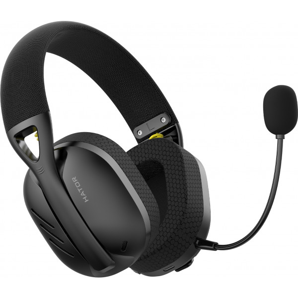 Фото - Гарнітура бездротова ігрова Hator Hyperpunk 2 Wireless Tri-mode Black (HTA-855)