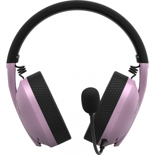 Фото - Гарнітура бездротова ігрова Hator Hyperpunk 2 Wireless Tri-mode Black/Lilac (HTA-859)