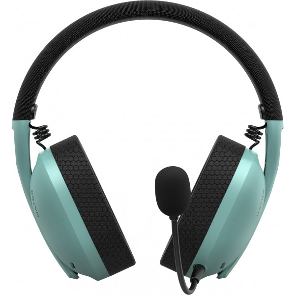 Фото - Гарнітура бездротова ігрова Hator Hyperpunk 2 Wireless Tri-mode Black/Mint (HTA-858)