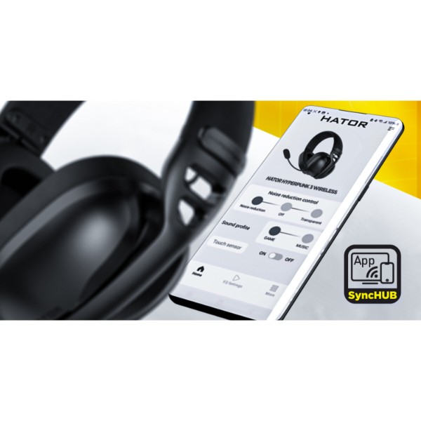 Фото - Гарнитура беспроводная игровая Hator Hyperpunk 3 Wireless Black (ESH15)