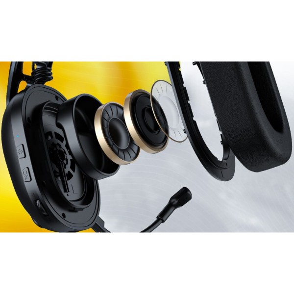 Фото - Гарнитура беспроводная игровая Hator Hyperpunk 3 Wireless Black (ESH15)