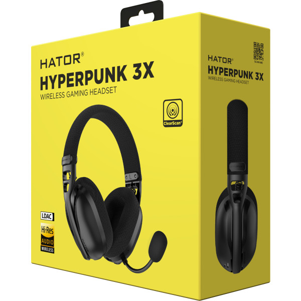 Фото - Гарнитура беспроводная игровая Hator HYPERPUNK 3X Hi-Res (ESH14) wireless black