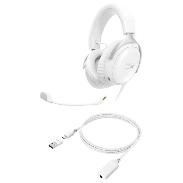 Фото - Гарнітура дротова ігрова HyperX Cloud III, mini-jack/USB-A/USB-C (BS7C1AA)