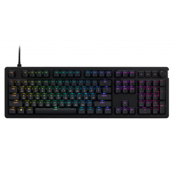 Фото - Клавиатура проводная игровая HyperX Alloy Rise PBT HX Red USB Black (7G7A3AA)