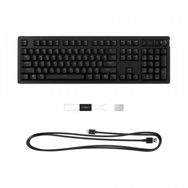 Фото - Клавиатура проводная игровая HyperX Alloy Rise PBT HX Red USB Black (7G7A3AA)