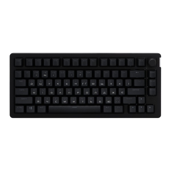 Фото - Клавіатура дротова ігрова HyperX Alloy Rise 75 PBT HX Red USB Black (7G7A4AA)