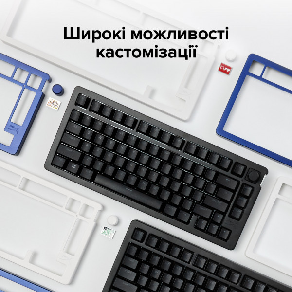 Фото - Клавиатура беспроводная игровая HyperX Alloy Rise 75 PBT HX Red Wireless (91Y91AA)