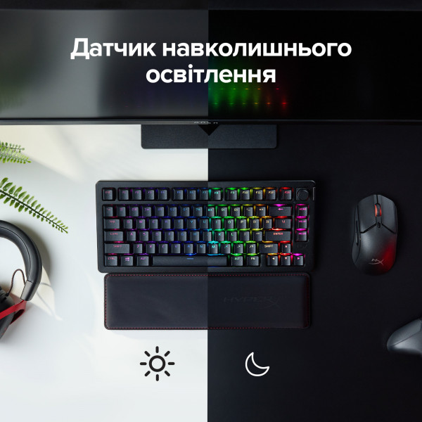 Фото - Клавиатура беспроводная игровая HyperX Alloy Rise 75 PBT HX Red Wireless (91Y91AA)