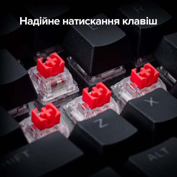 Фото - Клавиатура беспроводная игровая HyperX Alloy Rise 75 PBT HX Red Wireless (91Y91AA)