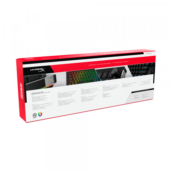 Фото - Клавиатура проводная игровая HyperX Alloy Rise PBT HX Red USB Black (7G7A3AA)