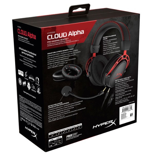 Фото - Гарнитура проводная игровая HyperX Cloud Alpha (HX-HSCA-RD/EE)