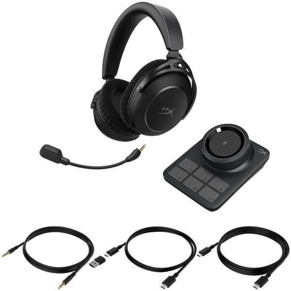 Фото - Гарнітура бездротова ігрова HyperX Cloud Alpha 2 Wireless Black (AJ5C7AA)