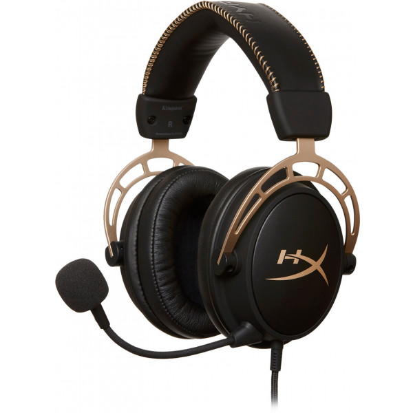 Фото - Гарнітура дротова ігрова HyperX Cloud Alpha Gold (HX-HSCA-GD/NAP)