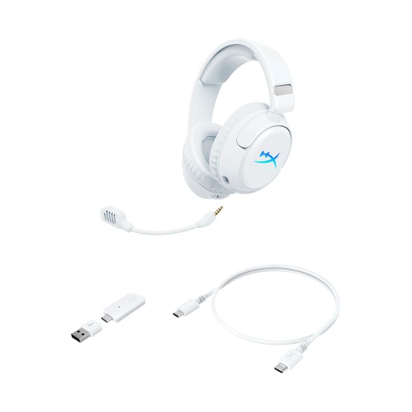 Фото - Гарнитура беспроводная игровая HyperX Cloud Flight 2 Wireless White (B5VC5AA)