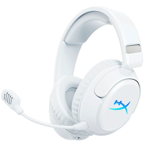 Фото - Гарнитура беспроводная игровая HyperX Cloud Flight 2 Wireless White (B5VC5AA) Фото - Гарнитура беспроводная игровая HyperX Cloud Flight 2 Wireless White (B5VC5AA)