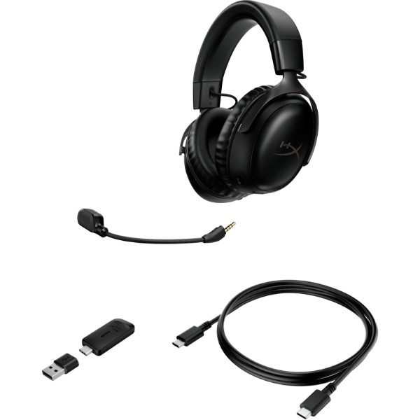 Фото - Гарнитура беспроводная игровая HyperX Cloud III Wireless Black (77Z45AA)