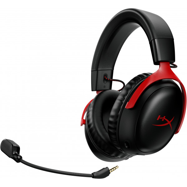 Фото - Гарнитура беспроводная игровая HyperX Cloud III Wireless Black-Red (77Z46AA)