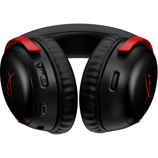 Фото - Гарнитура беспроводная игровая HyperX Cloud III Wireless Black-Red (77Z46AA)