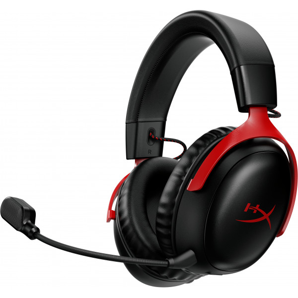 Фото - Гарнитура беспроводная игровая HyperX Cloud III Wireless Black-Red (77Z46AA)