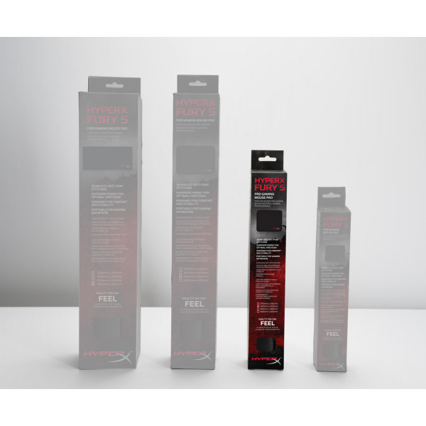 Фото - Килимок для миші ігровий HyperX Fury S - M Black (HX-MPFS-M)