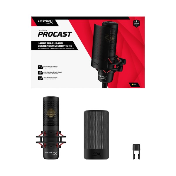 Фото - Мікрофон до комп'ютера дротовий HyperX ProCast (699Z0AA)