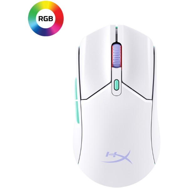 Фото - Мышь беспроводная игровая HyperX Pulsefire Haste 2 Core Wireless White (8R2E7AA)