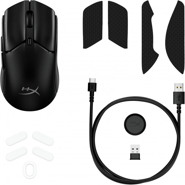 Фото - Мышь беспроводная игровая HyperX Pulsefire Haste 2 Mini Wireless Black (7D388AA)