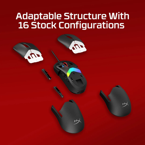 Фото - Миша дротова ігрова HyperX Pulsefire Saga Black (A2PB3AA)