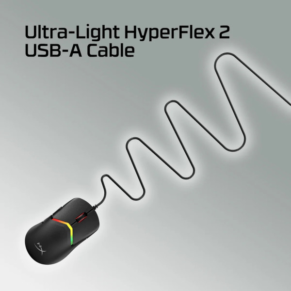 Фото - Миша дротова ігрова HyperX Pulsefire Saga Black (A2PB3AA)