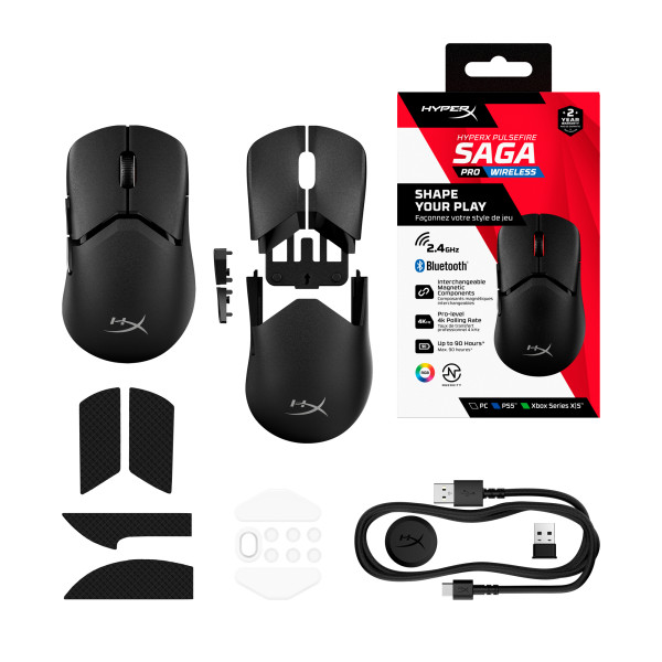 Фото - Миша бездротова ігрова HyperX Pulsefire Saga Pro Black (A2PB2AA)