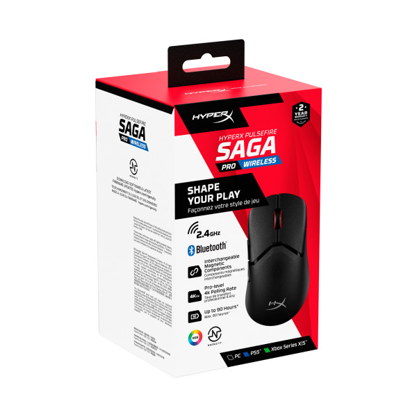 Фото - Миша бездротова ігрова HyperX Pulsefire Saga Pro Black (A2PB2AA)
