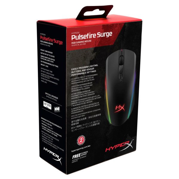 Фото - Миша дротова ігрова HyperX Pulsefire Surge (HX-MC002B)