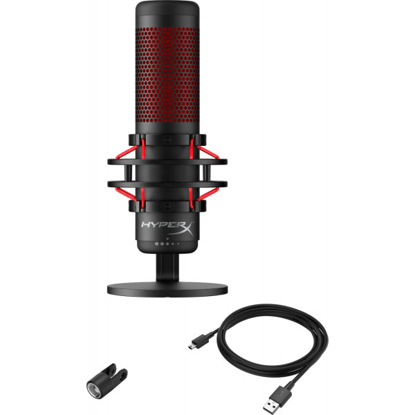 Фото - Мікрофон до комп'ютера HyperX QuadCast (HX-MICQC-BK)
