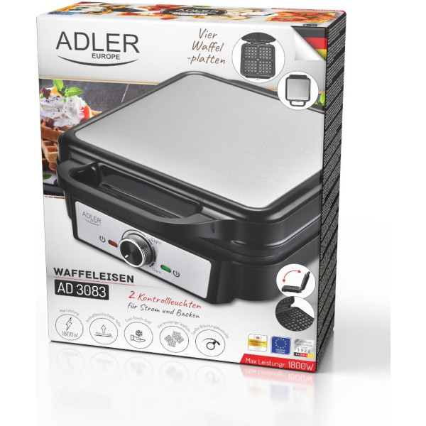 Фото - Вафельниця Adler AD 3083
