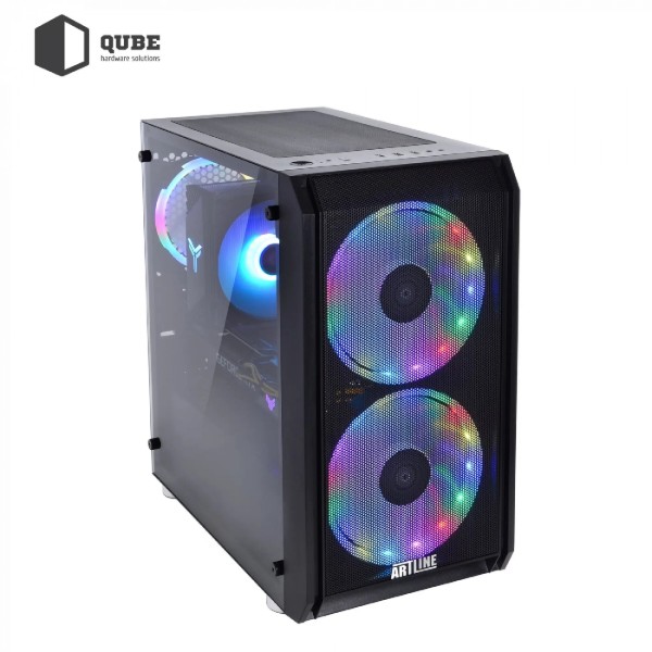 Фото - Системний блок QUBE QB i5 12400F RTX 5050 8GB NM 321010 (i512400FRTX50508GBNM321010)