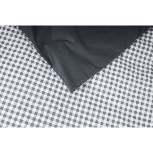 Фото - Комплект постільної білизни Moon&Star King Size 220x240 Gray Square Ranforce Elite (MS-820000000)