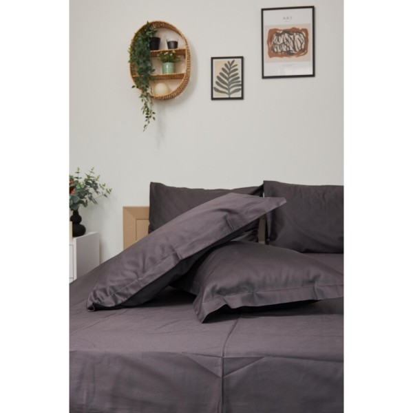 Фото - Комплект постільної білизни Moon&Star 160х220х2 нав. 2х50х70 Rain Cloud Satin Premium (MS-820000416)