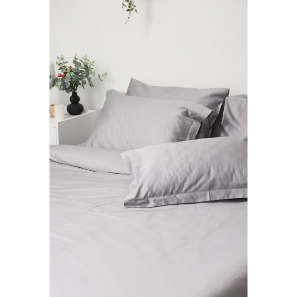 Фото - Комплект постільної білизни Moon&Star 160х220х2 нав. 2х50х70 Smoke Satin Premium (MS-820000451)