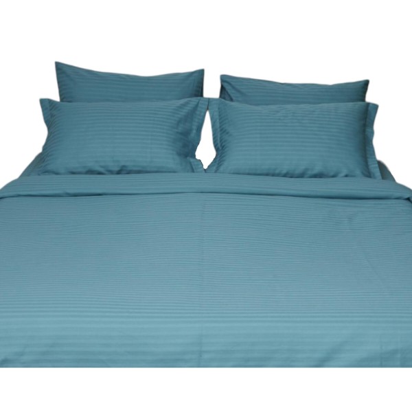 Фото - Комплект постільної білизни Moon&Star 160х220х2 нав. 2х50х70 Stripe Green Satin Stripe (MS-820000586)