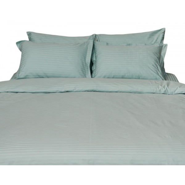 Фото - Комплект постільної білизни Moon&Star 160х220х2 нав. 2х50х70 Stripe Mint Satin Stripe (MS-820000621)